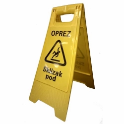 Znak Upozorenja "Oprez Sklizak Pod"